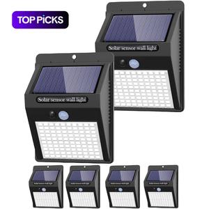 Solar Powered Outdoor Light, Waterproof IP65 Move Sensor Wall Light, Outdoor Light for Front Door, Backyard, Garage, Deck, Lights