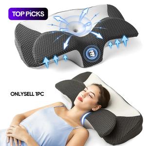 28" Extra Wide Ultra Comfortable Neck Pillow, 2 Contoured Heights for Side Sleepers, High-Quality Supportive Memory Foam Pillow for Sleeping, Washable and Breathable Cover, Suitable for Back and Stomach Sleepers, Valentine's Day