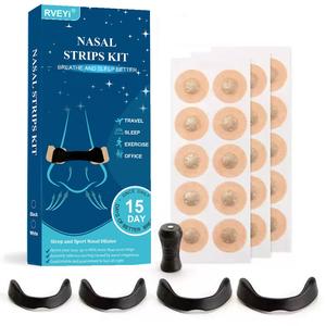 Magnetic Nasal Strip Starter Kit, 1 Box Nasal Strips & Accessories, Sleep Aid Tool, Snoring Solution, Body Beauty Tool for Adults, Nose Magnet Breathing