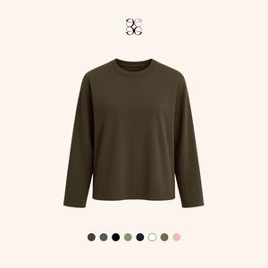 emlavish Basic Long Sleeve Cotton Top