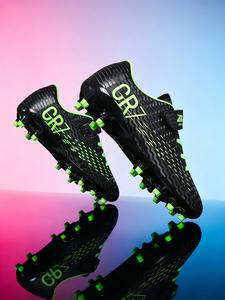 Ag Long Spike Soccer Shoes, Cr7 Velcro Training Shoes, Youth Campus Natural Grass Match Shoes, Casual All-Season Footwear