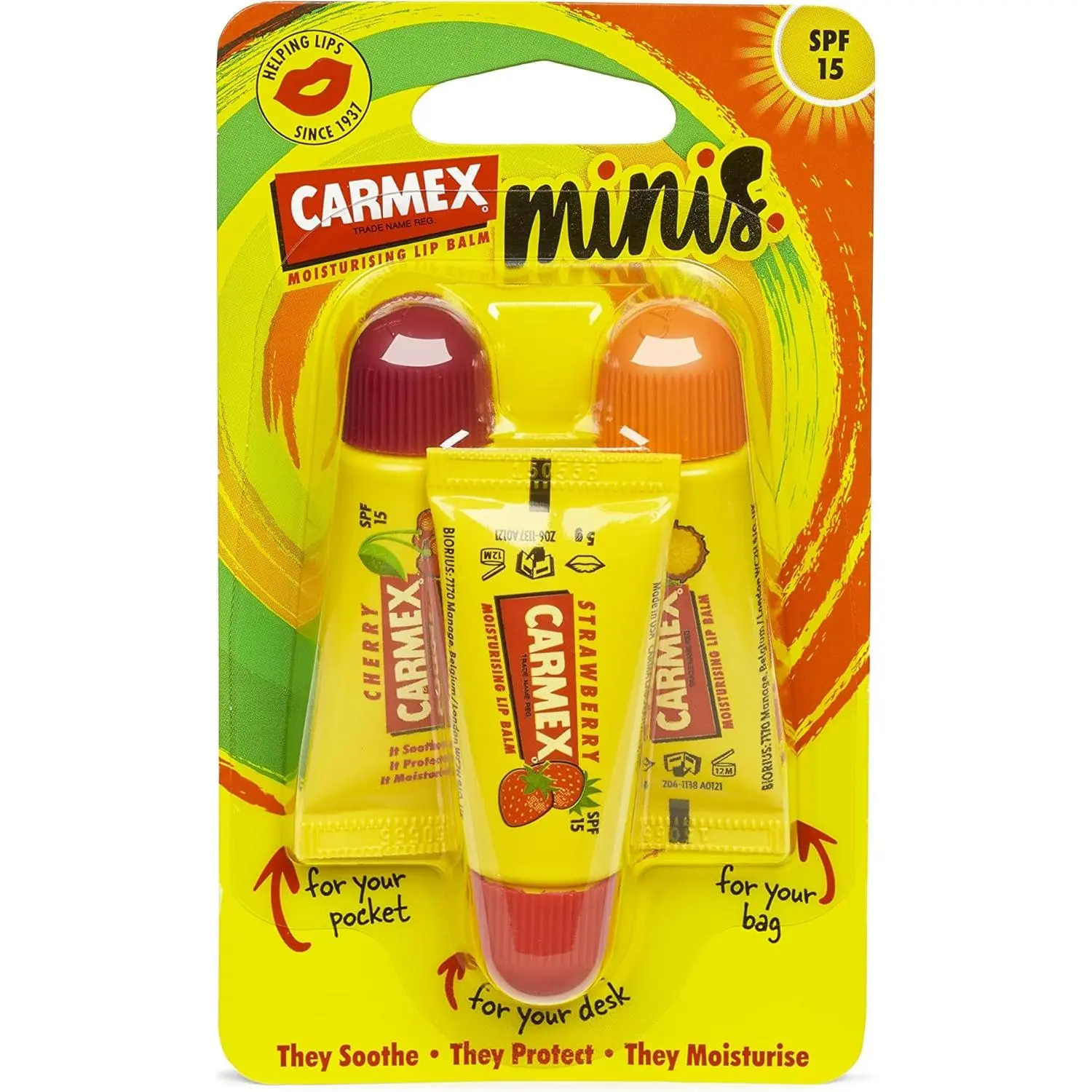 Carma Laboratories Carmex Minis Lip Balm Trio Pack