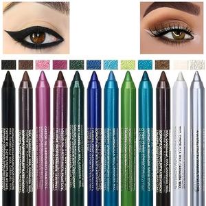 14 Color Eyeliner Pen, High Color Pearl Gloss Finish, Smoked Punk Gothic Eyeliner Pen, Longwear Eye Liner