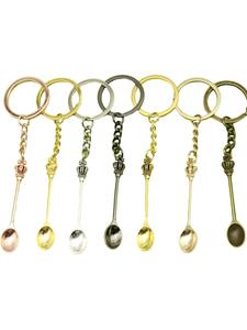 Mini Spoon Pendant Keychain Charms, Multifunctional Keychain for Diy Crafts and Gifts, Bag Accessories for Women & Men