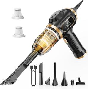 Handheld Cordless Car Vacuum Cleaner 19000Pa Powerful 6-in-1 Portable with Smart Display for Car Home Office Pet Use