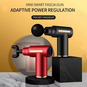 (UK Seller) Fascia Gun, 1 Set Muscle Massage Gun, Portable Deep Effective Massager with 4 Counts Replacement Head, USB Charging Perfect for Muscle Recovery.