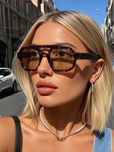 Unisex Vintage Trendy Tortoiseshell Sunglasses, Gifts for Her, Retro Outdoor Sports Sunglasses, Modern Fashionable Cool Sunglasses for Men & Women for Everyday Use, High Quality Sunglasses