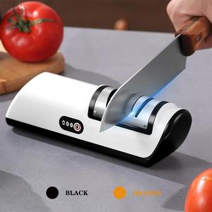 Electric Knife Sharpener, 1 Count USB Rechargeable Adjustable Angle Tool for Kitchen Knife Blade Grinding and Polishing, Compact Design