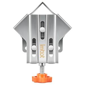 Corner Clamp, 90 Degree Fixed Clip, Adjustable Single Handle Stainless Steel Close End Corner Clamp, Woodworking Right Angle Clamp Tool