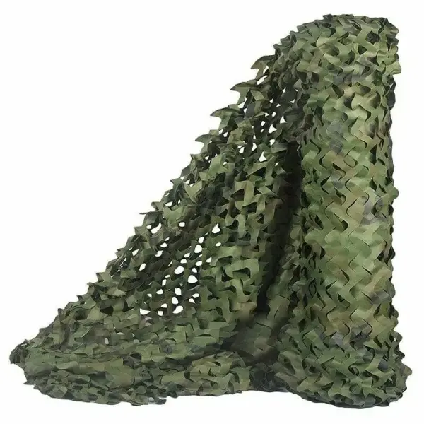 Camouflage Netting, Woodland Netting Oxford Fabric Bulk Roll Sunshade Mesh Nets for Camping Military Hunting Shooting Hide Garden Decoration