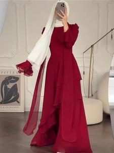 Muslim Women Fashion Long Sleeve Maxi Dress, Modest Dress, Elegant Design, All Seasons Wear, Stylish and Comfortable, Perfect for Casual
