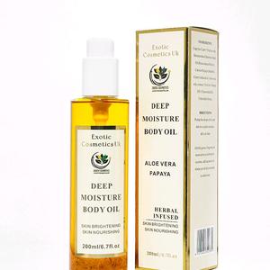 Deep Moisture Herbal Infused Body oil -200ml. Body Care Aloe Vera Chamomile Carrot Calming Blend Aloe dry.Anti-aging Calendula petals  Nourishing Moisturize Soothing Hydrating-200ml