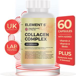60 x Marine Collagen Complex Capsules from Element 5 - 2 Month Supply With PureSea  Marine Collagen Healthcare Edible