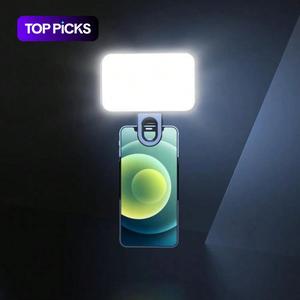 Portable Mini LED Selfie Light, Rechargeable LED Fill Light, Clip-on Design Selfie Light Kit for Cellphone, Camera, Laptop, Video Conference, Electronic Gadgets