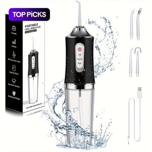 Portable Electric Oral Irrigator for Deep Cleaning, Rechargeable Electric Water Flosser with 3 Cleaning Modes, Oral Care Products for Home & Travel