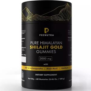 Original Shilajit Gummies for Boosting Energy and Wellness - 60 Pieces - Vitamin, Healthcare Fitness Supplement Dietary Edible