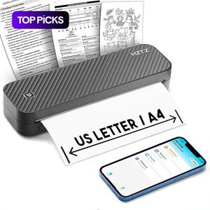 Portable A4 Printer, 1 Set USB Rechargeable Wireless Photo Printer, Bluetooth-compatible Travel Printer for Windows System, Office Accessories