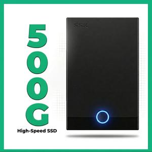 Portable External Hard Drive, 500GB, USB 3.0 High-Speed Data Transfer, Compatible With Windows Computers, Suitable For PCs, Desktops, And Laptops As An External Storage Device.Black and blue