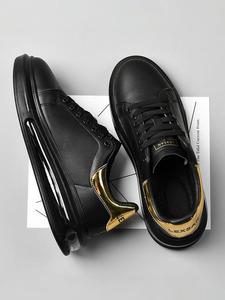 Men's Fashion Patchwork Lace Up Running Shoes, Casual Comfortable Breathable Sports Shoes, Male All-match Sneakers for Daily Wear, Fashionable Running Shoes