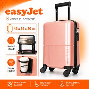 WOWTRAVEL NEW Underseat Cabin Bag 45x36x20cm for EasyJet Jet2 | 30L Lightweight Wheeled Carry-On Suitcase | Airline Approved Hand Luggage | Fits Under Seat | Avoid Baggage Fees | Spinner Wheels | TSA-Approved Combination Lock