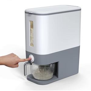 Taylor & Brown 10kg Large Rice Dispenser, Cereal Dry Food Storage Containers with Measuring Cup, BPA-Free Household for Kitchen Pantry Organization Utensils Multicolor