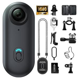 1080P Fhd Action Camera, Mini Wearable Cam, Wireless, Portable, 128GB Storage, Hands-Free Recording, Ideal for Cycling, Skiing, Outdoor Sports, Compact