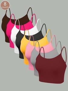 Women's Solid Wireless Bra, Stretchy Comfortable Breathable Bra, Ladies Lingerie for Summer, Clothes, Clothing