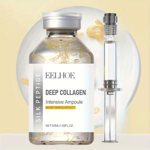 Peptide Firming Serum Ampoule| Facial Essence with Collagen and 30 Peptide Complex| Light Beige Firming Lift(Botax Effect)| 72 Hours Moisturizing, Unscented Drops for All Skin Types
