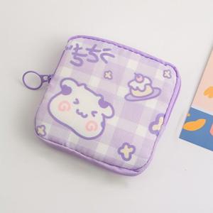 Cute Cartoon Pattern Storage Bag, 1 Count Portable Dustproof Sanitary Pad Storage Bag, Multifunctional Storage Bag for Home