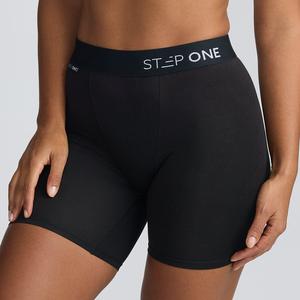 Step One Women's Anti-Chafe Body Shorts - Black Organic, Breathable Butter soft fabric