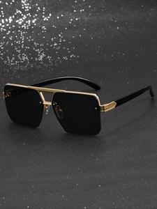 Men's Metal Sunglasses, Trendy Casual Sunglasses for Everyday Use, Fashion Accessories for Outdoor Activities