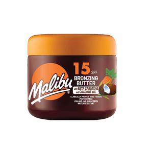 Malibu SPF15 Bronzing Butter with Beta Carotene 300ml - Water Resistant, Clinically Proven, Made in England