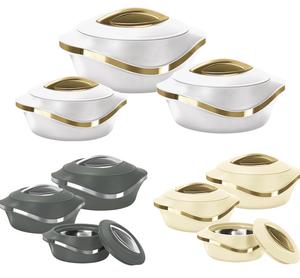 Insulated Serving Dishes with Lids - Thermal Hot Food Containers Set, Hot Pot Warmer Cookware Kitchen Classic hot  pots