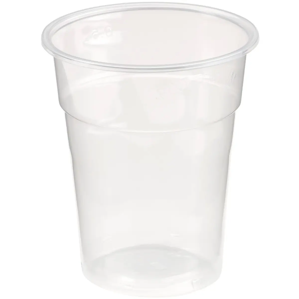 Plastic Tumblers 1 Pint, Clear Plastic Party Cups, Disposable and Recyclable, 25 pack