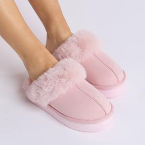 Platform mule slippers