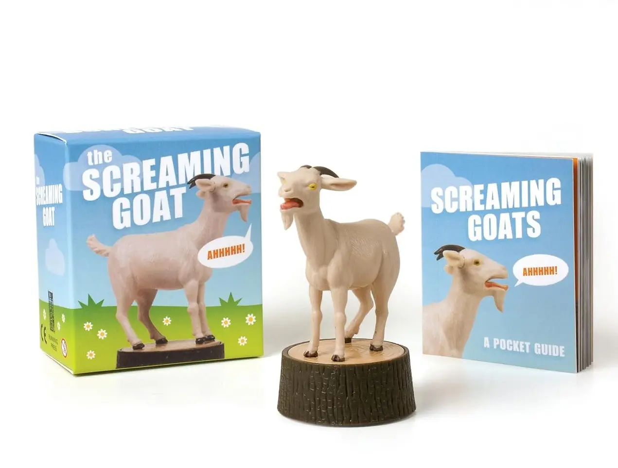 The Screaming Goat: Ahhhhh! -- Lauren Emily Whalen - Book & Figure - Paperback