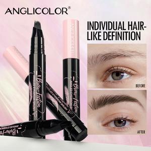 【50% off】Original ANGLICOLOR Hot Summer Waterproof Liquid Eyebrow Pen with Built-In Brush – Long-Lasting Brow Tint & Easy Colouring Make-up Tool for Women, 1 pc Dye Cosmetic & Mascara Kit, Beach-Proof & Fade-Resistant