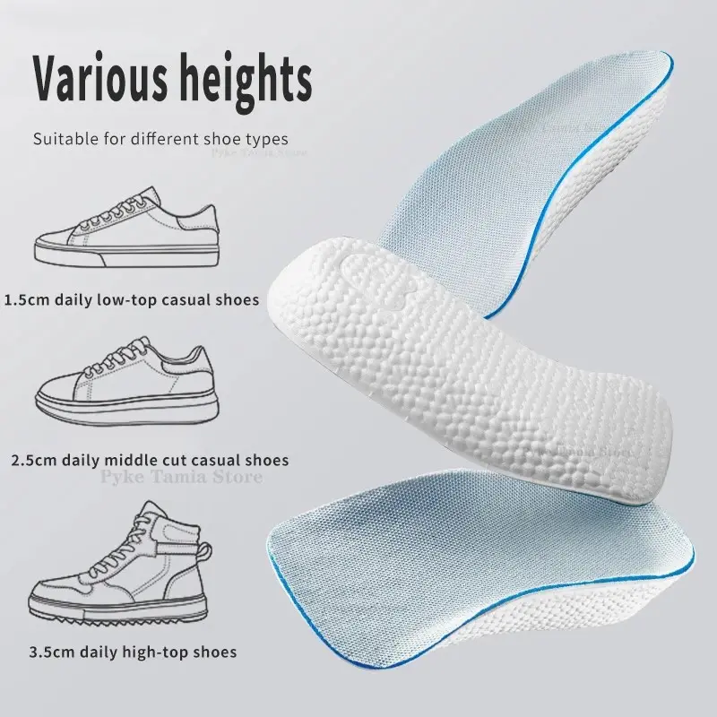 Height Increase Insoles Sports Insole Shoe Inserts Thickened High ...