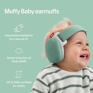 Alpine Muffy Baby Ear Defenders – 24dB Noise Reduction for Babies & Toddlers, Adjustable Headband