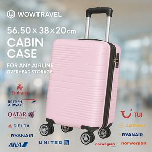 Cabin Size 43L Hard Shell Suitcase Lightweight Expandable Trolley 360° Spinner Wheels TSA Lock Smooth Glide Wheels Strong Zippers Airline Approved 56.5x38x22cm Durable Travel Luggage Fits All Airlines Stylish & Reliable