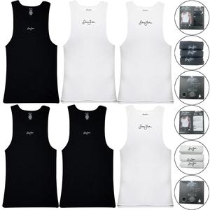 Mens 3 Pack Sleeveless Vest 100% Cotton Gym Shirt Breathable Top Basic Running Ribbed Fitness Tall Muscle Big Size 3XL 4XL 5XL
