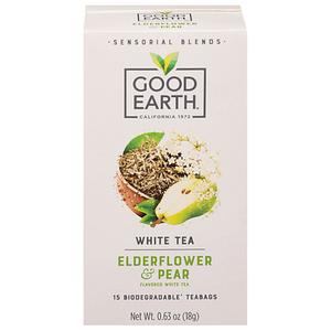 Good Earth White Tea Elderflower and Pear Tea 15 Bags