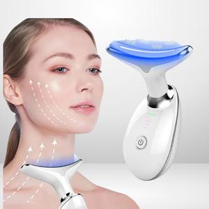 7 colors face and Neck Massager, LED facial Massager, Face and Neck Beauty instruments, Facial skin care Tools, smoothing comfort mothers day gift  Facial, Gift for Women Facial, face lifting massager