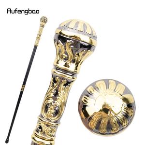 Golden Black Luxury Round Handle Fashion Stick for Party Decorative Cane Elegant Crosier Knob Stick 93cm
