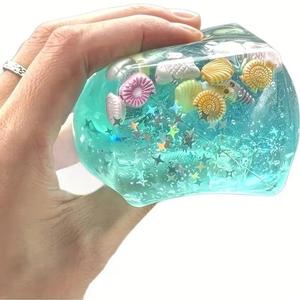 2 Pack Ocean Shell Stress Relief Toy, Realistic Rubik's Cube Squeeze Toy, Infinite Decompression Fidget Toy, Perfect for Anxiety Relief, Stress Reduction, Birthday Gift, Easter Basket Stuffers