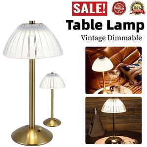 Rechargeable LED Table Lamp - 3 Colour Dimmable Bedside Light, Touch Control Warm/Cool White & Ambient, Cordless Portable for Bedroom Nightstand bedside  lamp