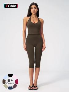 Women's Casual Commuter Tank Top Sports Set, Slim Fit Yoga, Comfortable and Stylish, Perfect for Daily Wear and Exercise