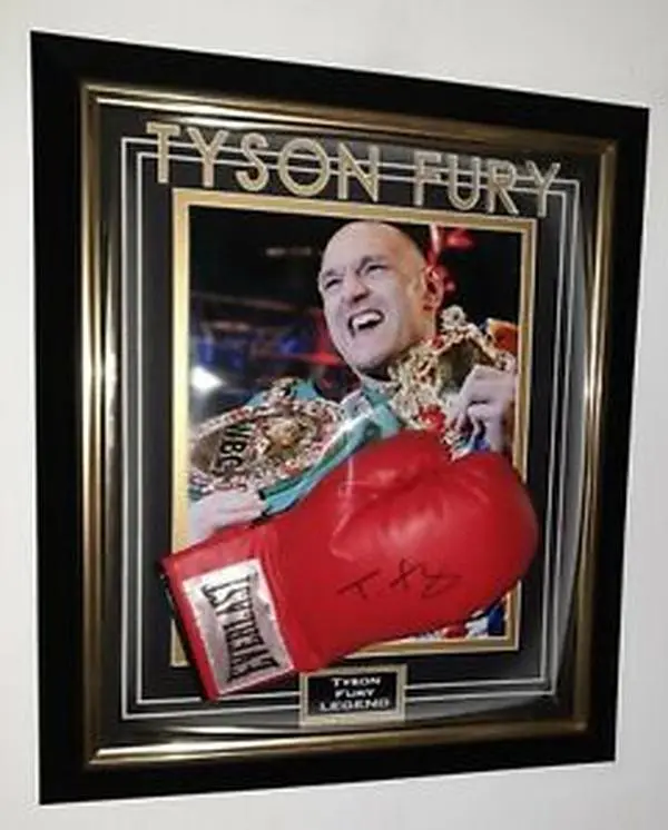 NEW Tyson Fury SIGNED Boxing Glove Autographed DOME Display ** Aftal Dealer COA