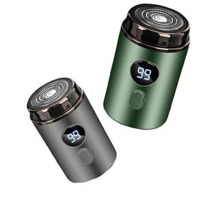 Electric Mini Shaver, Beard Hair Shaver, Cordless Waterproof Portable USB Rechargeable Razor with LCD Display, Washable Beard Trimmer for Men, Great for Travel and Home Use
