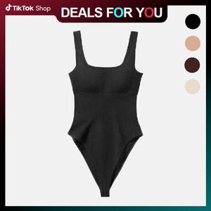 【50% off】2-Pack Seamless Covered Bust Bodysuits | Sleek & Supportive One-Piece Shapewear for Instant Smoothness, Comfort & Confidence
